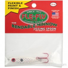Fle-Fly Bendable Minnow Jigging Spoon, 1/2oz, White 550259723